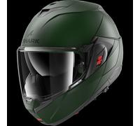 Flip-Up Helmet Shark OXO BLANK Mat Dark Green Matt