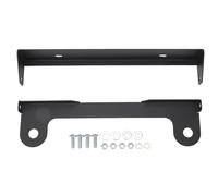 Flip Up License Plate Holder Vibration Proof Heavy Duty Metal License Plate Bracket for Winch with Hawse Fairlead 333 01