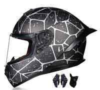 Flip Up Motorcycle Helmet Full Face Motorcycle Helmet with Visor Lightweight Motorcycle Helmet ECE 22.06 Certified Breathable ABS Shell Unisex 4,XL59-60CM