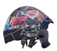 Flip-Up Motorcycle Helmet Snowmobile Motorcycle Dual Visor Sun Shield Flip Up Modular Motocross DOT Approved Helmets 3,M/(55~56cm)