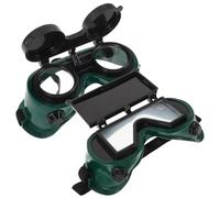 Flip-Up Welding Safety Glasses 2Pcs with Radiation and Splash Protection Soft Comfortable Frame Suitable for Welding and Brazing Work