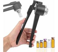 Flip Vial Crimper, Manual Bottle Cap Crimper for Flip Off Caps Aluminum/Plastic 13/15/20mm 20-30 Bottles/min(B,20mm)