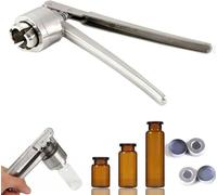 Flip Vial Crimper, Manual Vial Crimper for 13mm 15mm 20mm Caps Stainless Steel(Aluminumplastic,20mm)