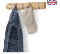 Flip Wall-Mounted Coat Rack with 5 Hooks - Modern, Space-Saving Storage for H...