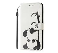 Flip Wallet Leather Case for Motorola Moto G06 4G, Baby Panda | PU Leather, 3 Card Holder, Folio Stand View, Magnetic, Multi-Pattern Cover