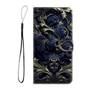 Flip Wallet with Card Slots and Stand for Redmi 11A 4G, Leather Case with Silicone Bumper Folding Stand Magnetic Scratchproof Protect Flip Cover for Redmi 11A 4G,Courtly Flower