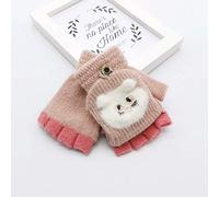 Flip Winter Fingerless Knitted Gloves Convertible Toddler Warm Top Baby Care Baby Bottles Storage (One Size)