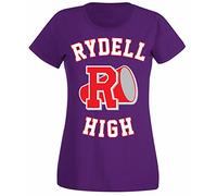 Flip Womens Rydell High School Logo Grease Costume T-Shirt Purple UK 14-16 (XXL)