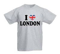 Flip Youth Kids Childrens I Love London Union Jack Heart T-Shirt