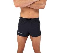 FlipBelt Black Athletic Elite Running Shorts for Men, Lightweight Moisture Wicking Exercise Shorts with Pockets, XS-XL, Black, X-Small