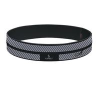 FlipBelt Classic Running Belt for Phone and Small Accessories, Exercise Waist Pouch for Women and Men, XL, Reflective Black