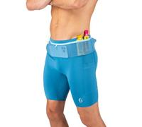 FlipBelt Men's Compression Shorts 3.0, Glacier Blue, S (Short)