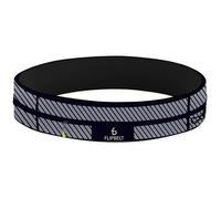 FlipBelt Zipper Running Belt for Phone and Small Accessories, Exercise Waist Pouch for Women and Men, M, Reflective Black
