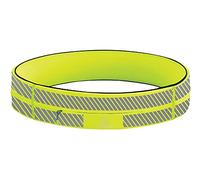 FlipBelt Zipper Running Belt for Phone and Small Accessories, Exercise Waist Pouch for Women and Men, L, Reflective Neon Yellow