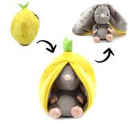 FLIPETZ Rocket The Mouse Plushie - Reversible Lemon to Mouse 2-in-1 Stuffed Animal - 8.5 Inch Kids Transforming Plush Toy Cute, Soft Toy & Collectible Plushie for All Ages