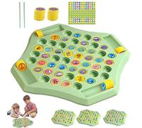 Flipfun Flip-Match Board Game, Flip Chess Memory Game, Flip Matching Board Game, Creative Double Cartoon Pattern Flip Memory Chess for Kids and Family Party Gatherings (Transportation + Animal)