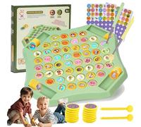 Flipfun Flip-Match Board Game for Kids, Flip Chess Fun Memory Game, Animal Flip Matching Board Game, Interactive Memory Flip Chess Game for Adults Kids 3+, Flip to Win Travel Memory Game (Animal)