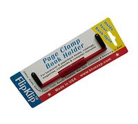 FlipKlip Portable Book Page Holder for Hands Free Reading in Bed, on The Go, on The Treadmill & Exercise Bike - Works on Hardcovers, Paperbacks, Magazines, and Comic, Art, Piano and Recipe Books