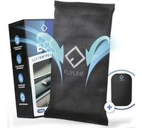 FLIPLINE Eco Car Dehumidifier 1 kg [Made in Germany] + Non-Slip Pad Reusable Car Dehumidifier (40% Absorption) Against Fogged Car Windows - Moisture Cushion Made of Natural Granules