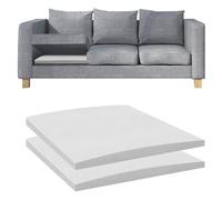 Flipped Warmth White Couch Sofa Cushion Support 23.6"x23.6" upholstery foam for Sagging Seat-High Density Foam Under Furniture Loveseat Chair Seat Cushion Sag Repair, 2 Pack