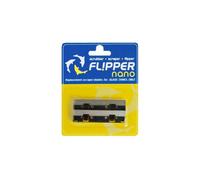 FL!PPER Flipper Nano Aquarium Algae Scraper Replacement Blades for Fish Tank Cleaning Kits - Stainless Steel Replacement Blades for Glass Tanks - Aquarium Cleaner Blades, 2 Pack