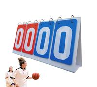Flipper Score, Basketball Board | Table with 4 Waterproof Top Multi Sports Score Flipper Keeper for Volleyball Football