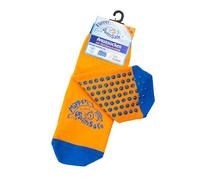 Flipper Swimsafe 1054 Aqua Socks with Non-Slip Sole in Blue/Orange for Children and Toddlers, Size 31-34, Ideal for Carefree Swimming Pool Visits