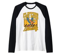Flipping the Bird Literally Parrot Bird Owner Pun Raglan Baseball Tee