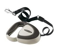 Ferplast Retractable Dog Lead for up to 50 kg Dogs, 5 m Strong Nylon Tape/Ribbon, Extendable Dog Lead Single Lock and Release Button, Black