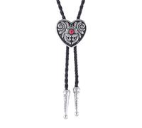 Flipslo Bolo Tie for Men Women Western Cowboy Bolo Tie Heart Necktie Cowboy Carter Fan
