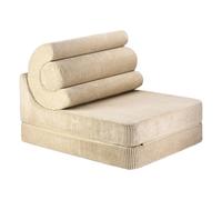 Flipster Ribbed Velvet Armchair Light brown one size