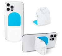 Flipstik New V2 - Foldable Adhesive Phone Mount - Stick Phone to Mirror, Window, Walls for Hands-Free Viewing, Selfies, or Videos - Tripod, & Kickstand - Featured in Shark Tank - Carrara Marble
