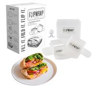 Flipwrap Tortilla Wrap Maker Kit - Create Mess-Free, Restaurant-Quality Wraps in Minutes | Devices for 7” & 10” Tortillas + Storage Box | Perfect for Burritos, Quesadillas, Snacks & Kids’ Lunches