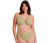 Flirtelle Balcony Bra Viola Geo Womens Ladies Underwear Lingerie Soft Sage Cup Size 40F