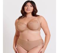 Flirtelle Emilie Deco Full Cup Side Support Bra In Beige Beige