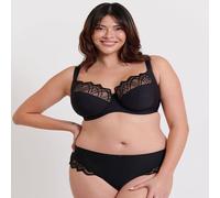 Flirtelle Emilie Deco Full Cup Side Support Bra In Black Black