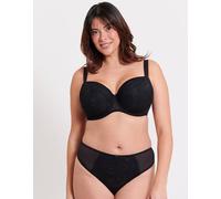 Flirtelle Isla Balcony Bra Padded Underwired Lingerie In Black Black 34HH