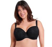 Flirtelle Isla Padded Balcony Bra Womens Ladies Underwear Lingerie Black Size 40H