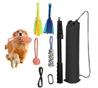 Flirting Stick for Dogs - Retractable Teaser Wand Multi-Purpose Dog Toy | Multifunctional Interactive Dog Toy, Pet Stick, Flirting Stick, Dog Agility Equipment for Small