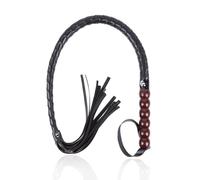 Flirting Whip Spanking Flogger Paddle Plastic Handle Silicone Adult Game Slave BDSM Bondage Sex Toys for Couples Black One Size