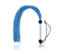 Flirting Whip Spanking Flogger Paddle Plastic Handle Silicone Adult Game Slave BDSM Bondage Sex Toys for Couples Blue One Size
