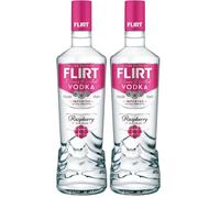 FLIRTRaspberry Flavoured Vodka 70cl, Ideal for Cocktails and Mixed Drinks, 37.5 Percent ABV (Pack of 2)