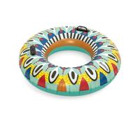 Flirty Fiesta Swim Tube, 42" Inflatable Ring with Handles, Beach and Pool Float Toy for Kids, Multi-coloured,One Size,36294