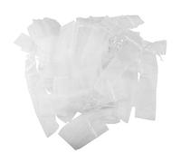 Flisdtry 100 Pack Folding Hand Fan Pouch Drawstring Organza Bags Folding Fan Pocket Bag for Outdoor Wedding Favor Gift Bags