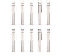 Flisdtry 10Pcs Metal Uncut Flip Remote Car Key Blade HU101 No.38 Key Blade for Focus Mondeo