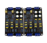 Flisdtry 2Pcs 2 Active Crossover Filter Treble Audio Speaker Frequency Divider with NE5532 -Chip for Modified Audio