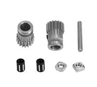 Flisdtry 3D Printer MK3 Drive Gear Extruder Dual Gears Kit Drive Gears Extrusion Wheel for Upgrade Prusa I3 MK2 MK2S 3D Printer