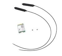 Flisdtry Dual Band 2.4Gbps Wi-Fi 6 AX200NGW 802.11Ax/Ac -MIMO 2X2 Wifi AX200 NGFF M.2 Bluetooth 5.0 Network Wlan Card+Antenna