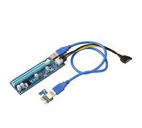 Flisdtry External Extension Cable 1X to 16X Adapter Board VER009S 1 for 4 External Graphics Card PCI-E