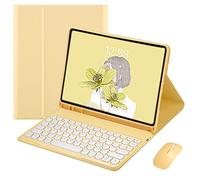 Flisdtry For Mini 6 Mini 6Th Generation 8.5-Inch Cute Round Detachable Case (Lemon Yellow)